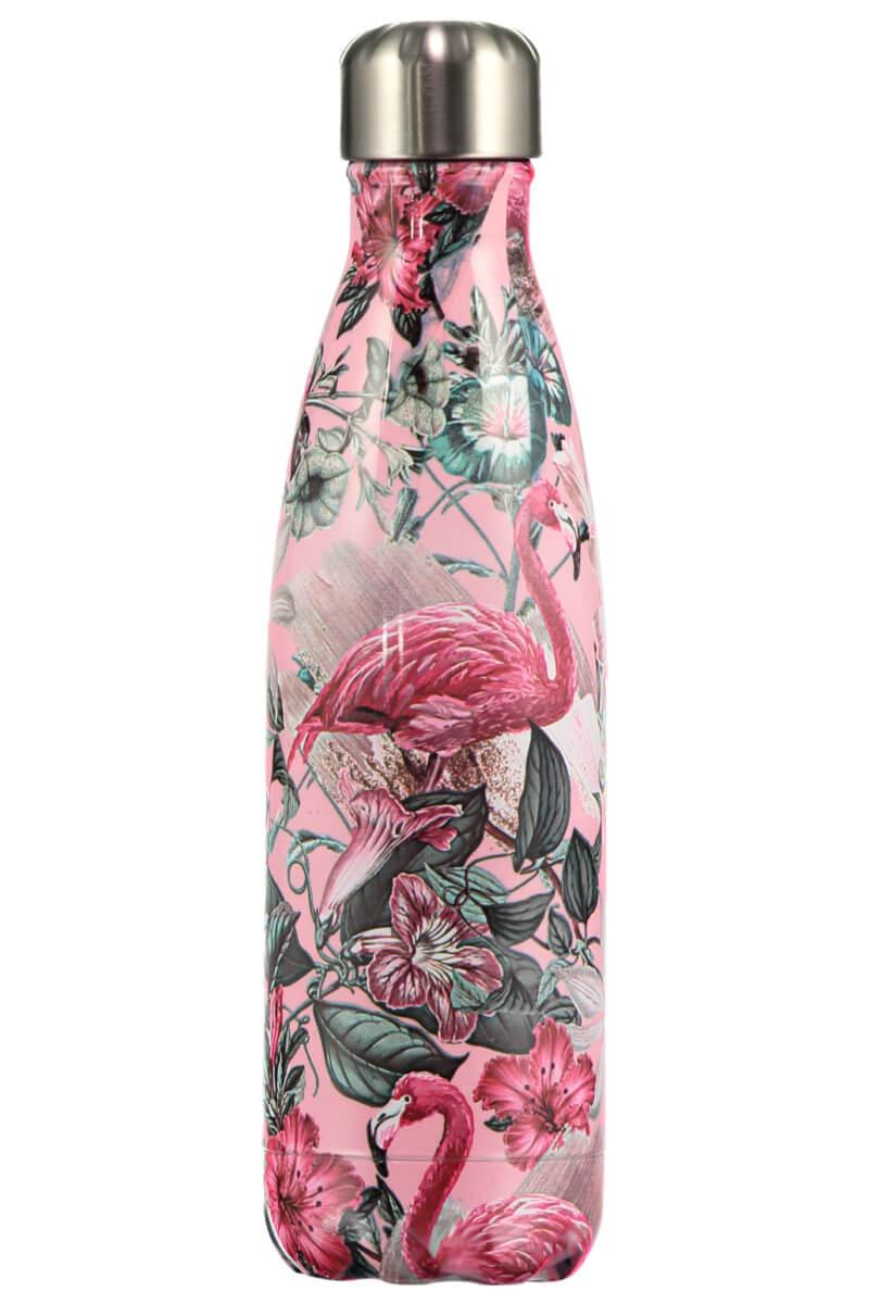 CHILLY // TROPICAL FLAMINGO WATER BOTTLE - 12H HOT / 24H COLD