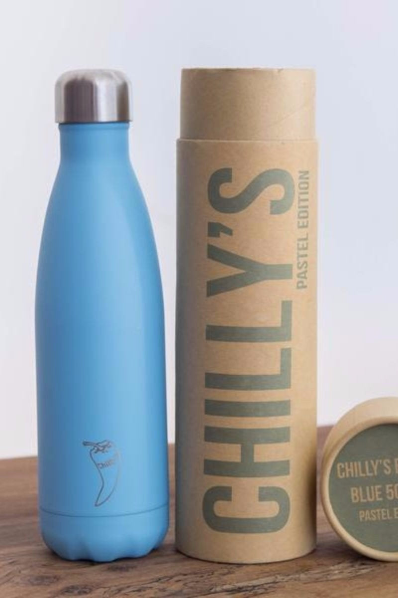 CHILLY // PASTEL BLUE WATER BOTTLE - 12H HOT / 24H COLD – Sea Yogi
