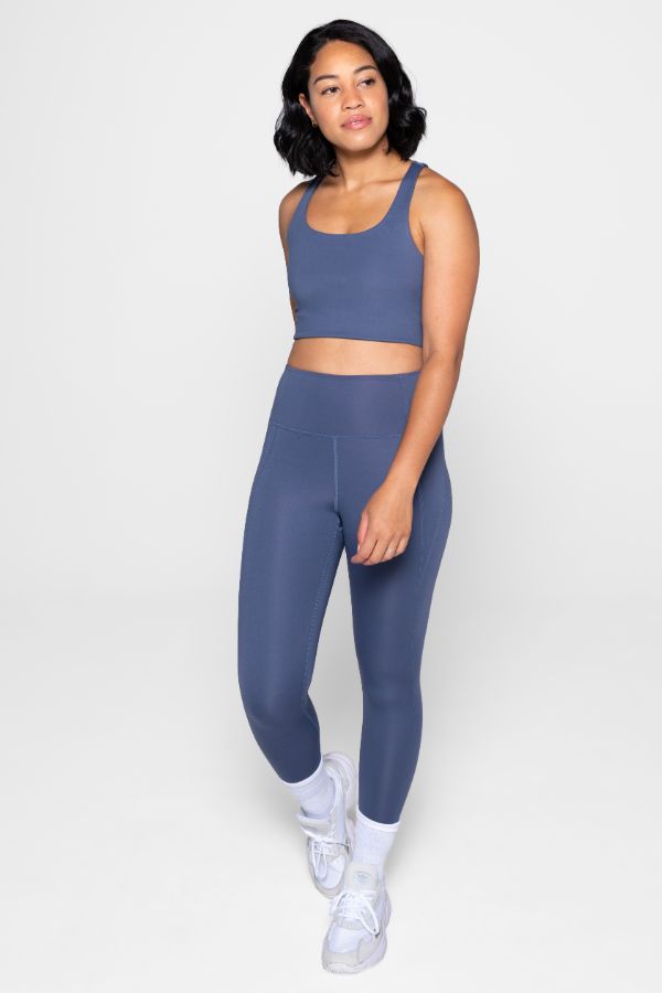 GIRLFRIEND COLLECTIVE // COMPRESSIVE HIGH RISE LEGGING - TANZANITE