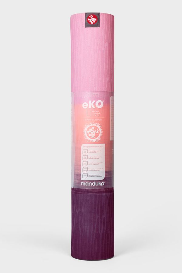 MANDUKA // eKO LITE YOGA MAT - 4mm - FUCSHIA STRIPE