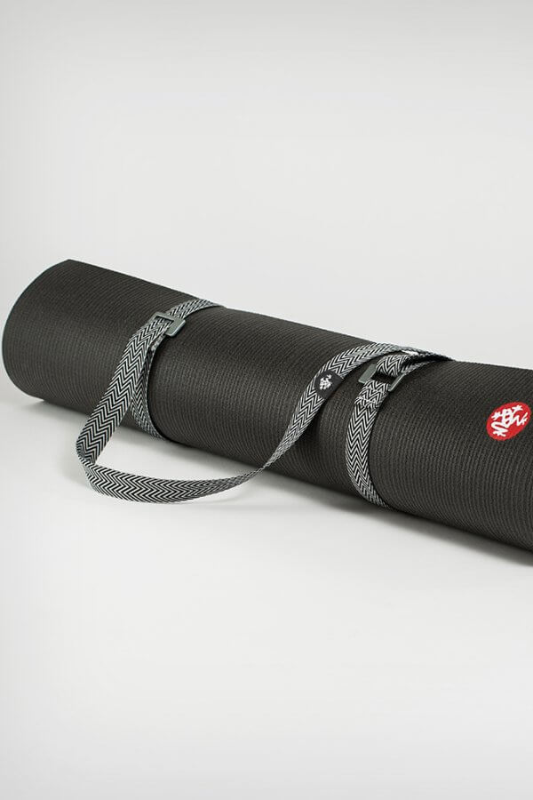 SEA YOGI // Manduka Go Move Mat carrier in Black, on mat