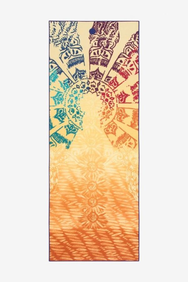 MANDUKA // YOGITOES SKIDLESS MAT TOWEL - CHAKRA PRINT