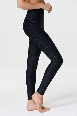 ONZIE // HIGH RISE MIDI LEGGING - GOLD DUST