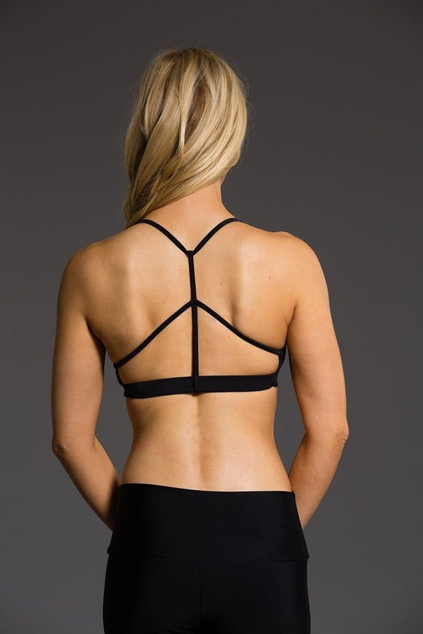 SEA YOGI // Black Pyramid Bra by Onzie, Online Yoga Shop, back image