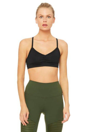 ALO Yoga, Intimates & Sleepwear, Alo Yoga Sunny Strappy Sports Bra In  Rosewood Glossy Size Large