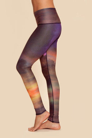Teeki Deer Medicine Hot Pant in Clouds style and left side image - Sea Yogi
